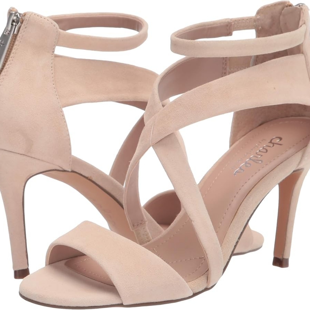 Charles David Cream Strappy Heels